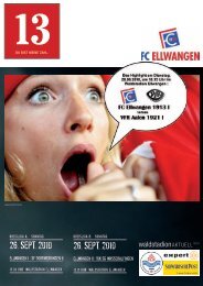 26. sept. 2010 26. sept. 2010 - FC Ellwangen 1913