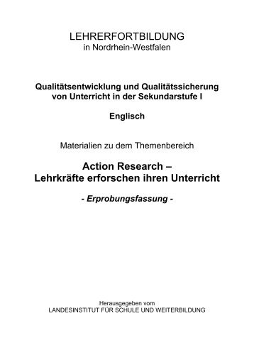 LEHRERFORTBILDUNG Action Research ... - (LTSC) Karlsruhe