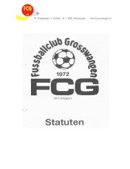 aktuelle Statuten - FC Grosswangen