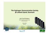 The Hydrogen Demonstration Society @ Lolland island ... - FCH JU