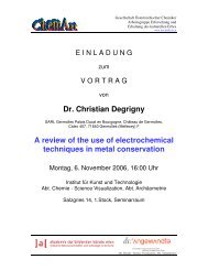 Dr. Christian DEGRIGNY - Naturwissenschaften und Technologie in ...