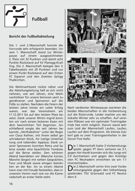 Zeitung downloaden - FC Hertha München eV