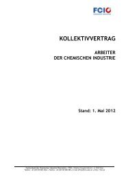 Kollektivvertrag Arbeiter 2012 - FCIO - Fachverband der ...