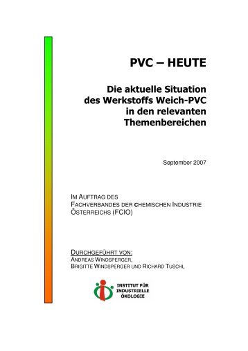 Weich-PVC - FCIO - Fachverband der Chemischen Industrie