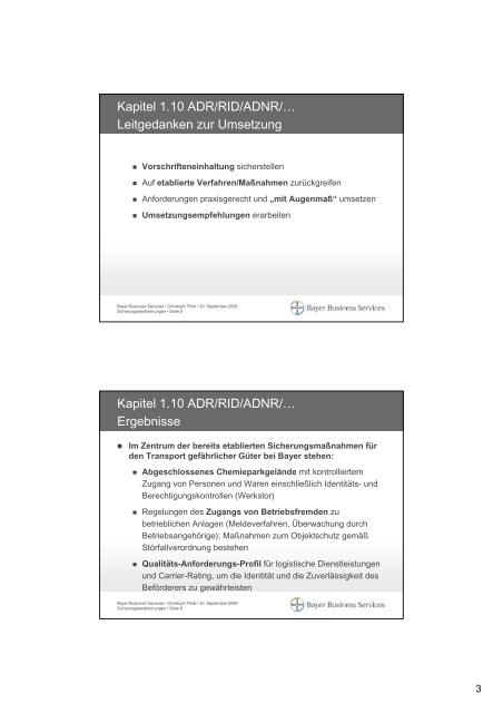 Gefahrguttransporte – Sicherung & Zwischenfälle Transport of ...