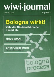 Bologna wirkt! Zahl der Studienabbrecher nimmt ab. - WiWi-Journal