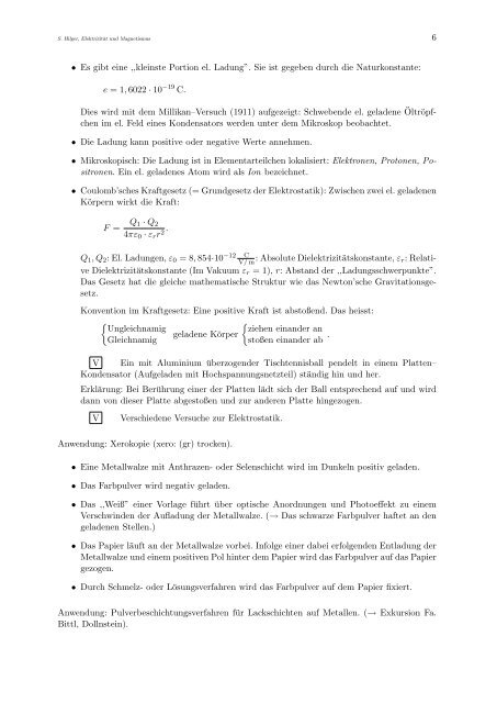 Elektrizität und Magnetismus - Die Seiten der DIE SEITEN DER ...