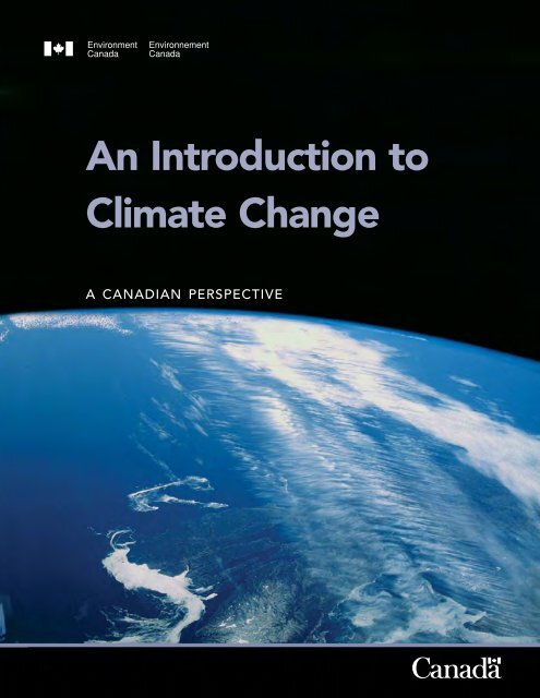 An Introduction to Climate Change - A Canadian Perspective