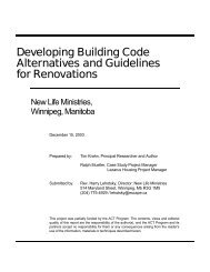 Developing Building Code Alternatives and Guidelines for ... - FCM