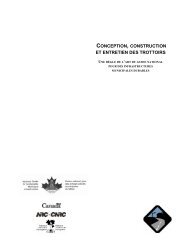 Conception, construction et entretien des trottoirs - FCM