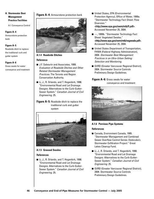 Conveyance and End-of-Pipe Measures for Stormwater - FCM