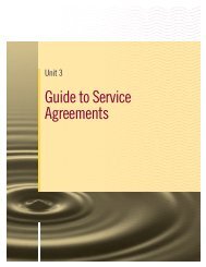 Guide to Service Agreements - FCM