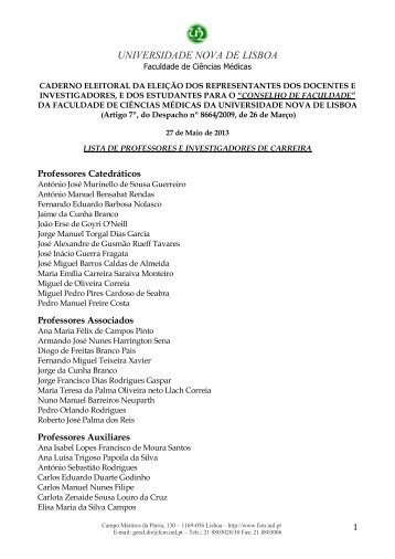 Anexo CIRC N.º 35/2013 - Caderno Eleitoral Eleições C. Faculdade
