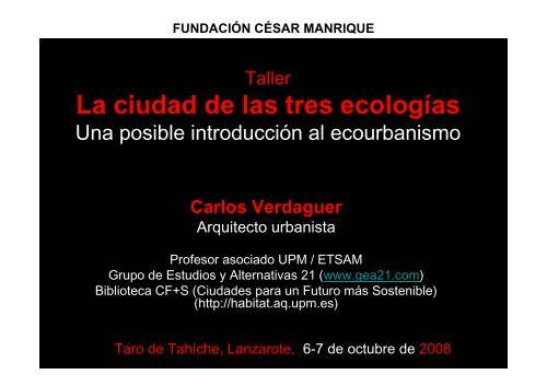 Materiales primera sesión - Fundación César Manrique