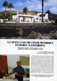 Reportaje sobre la casa en revista TG - Fundación César Manrique