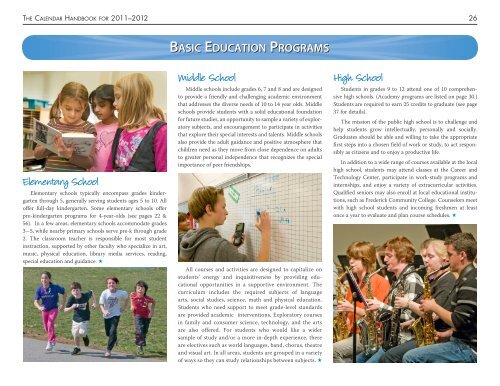 2012 - Frederick County Public Schools