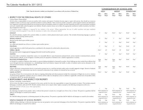 Handbook - Frederick County Public Schools