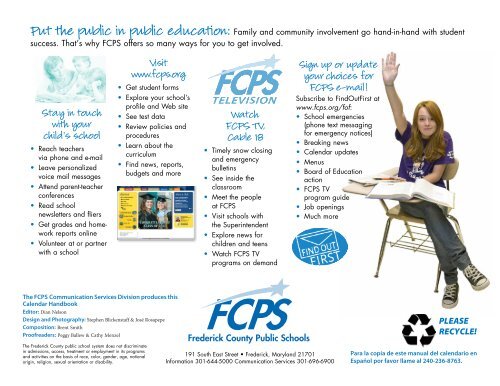Handbook - Frederick County Public Schools