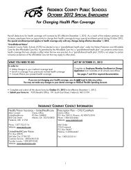For Changing Health Plan Coverage - Frederick County Public ...