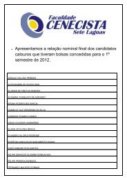 • Apresentamos a relação nominal final dos candidatos ... - Fcsl.edu.br