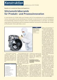 Siliciumnitridkeramik für Produkt - FCT - Ingenieurkeramik GmbH