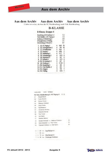 Spielzeit 201 2/1 3 - FC Töging