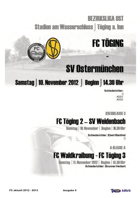 Spielzeit 201 2/1 3 - FC Töging