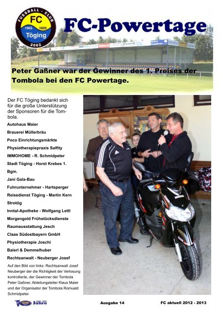 Heft 14 herunterladen - FC Töging