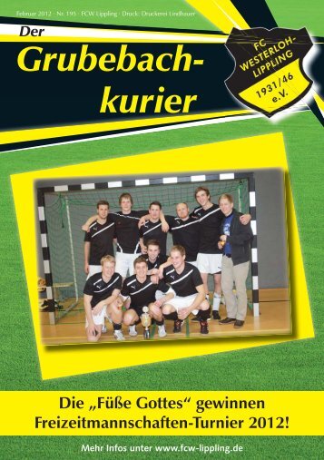 Grubebachkurier Nr. 195 - FC Westerloh-Lippling