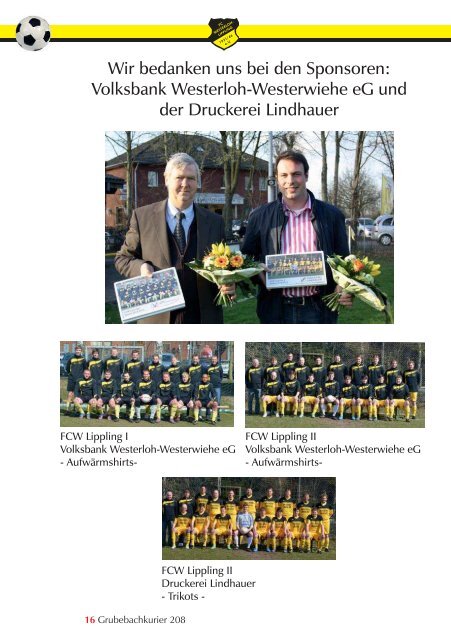 Grubebachkurier Nr. 208 - FC Westerloh-Lippling