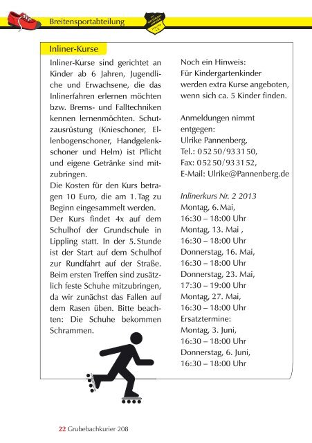 Grubebachkurier Nr. 208 - FC Westerloh-Lippling