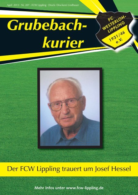 Grubebachkurier Nr. 207 - FC Westerloh-Lippling