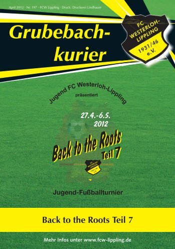 Grubebachkurier Nr. 197 - FC Westerloh-Lippling
