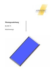 Montageanleitung - Asotec GmbH