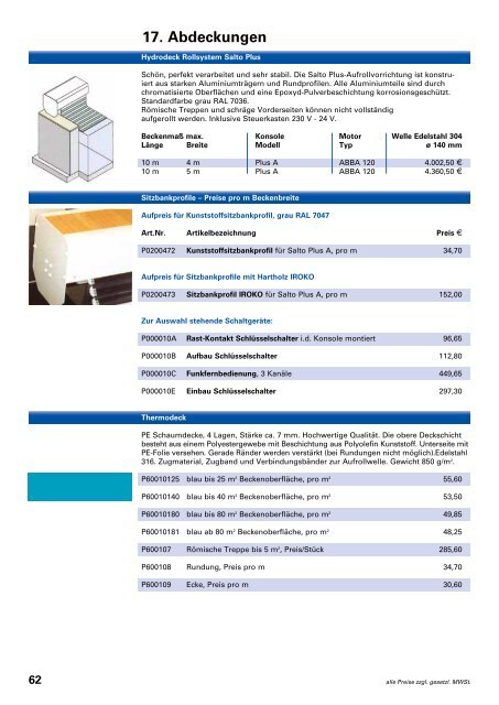 15. Schwimmbecken - Asotec GmbH