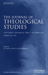theological studies - Journal of Theological Studies - Oxford Journals