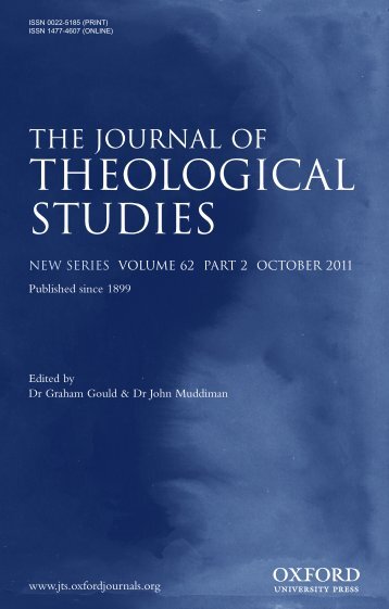 theological studies - Journal of Theological Studies - Oxford Journals