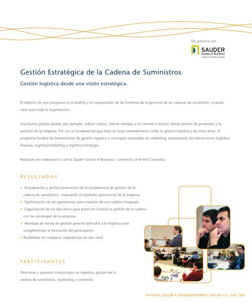 geStiÓn eStratÉgica de la cadena de SUminiStroS