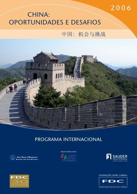 CHINA: OPORTUNIDADES E DESAFIOS