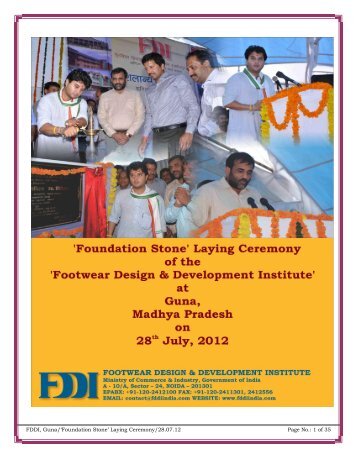 FDDI, Guna - Footwear Design and Development Institute
