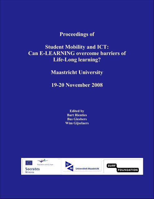 proceedings of Student Mobility and ICT: Can E-LEARNING