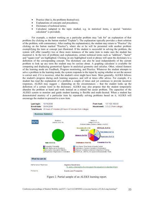 proceedings of Student Mobility and ICT: Can E-LEARNING