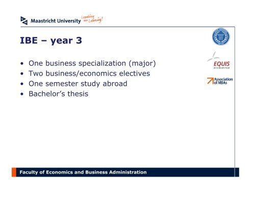 Maastricht University - School of Business and Economics ...