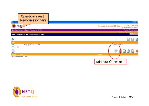 NETQ Demonstration Lecture