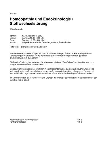 Seminarblock E - ausführliche Kursbeschreibung