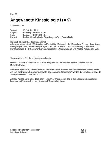 Seminarblock C - ausführliche Kursbeschreibung
