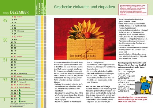 Abfallkalender 2013 mit Tourenplan - Fdh-ffo.de