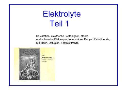 Elektrische Leitfähigkeit - Userpage