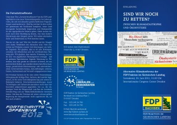 Sind wir noch zu retten? - FDP-Landtagsfraktion Sachsen