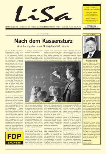 LiSa 3. Ausgabe 2012 - FDP Sachsen